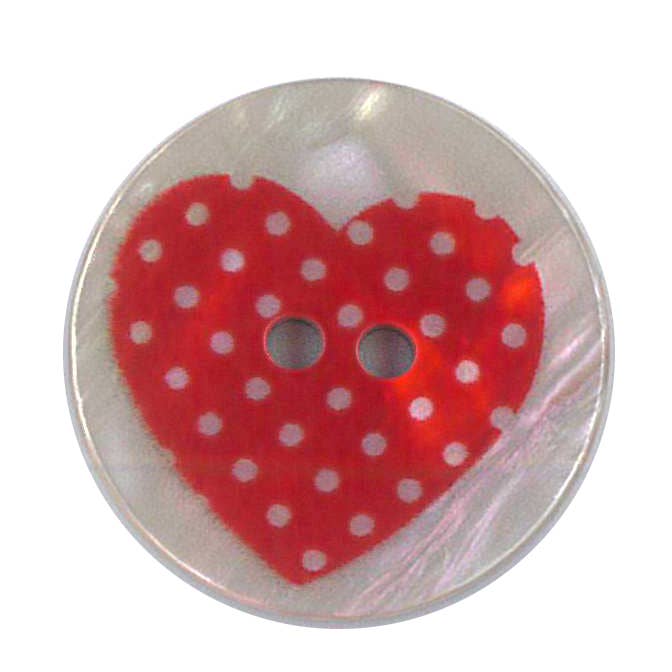 IMITATION MOTHER-OF-PEARL STAMPED BUTTON HEARTS MODEL 6 for wholesale by NEMARK