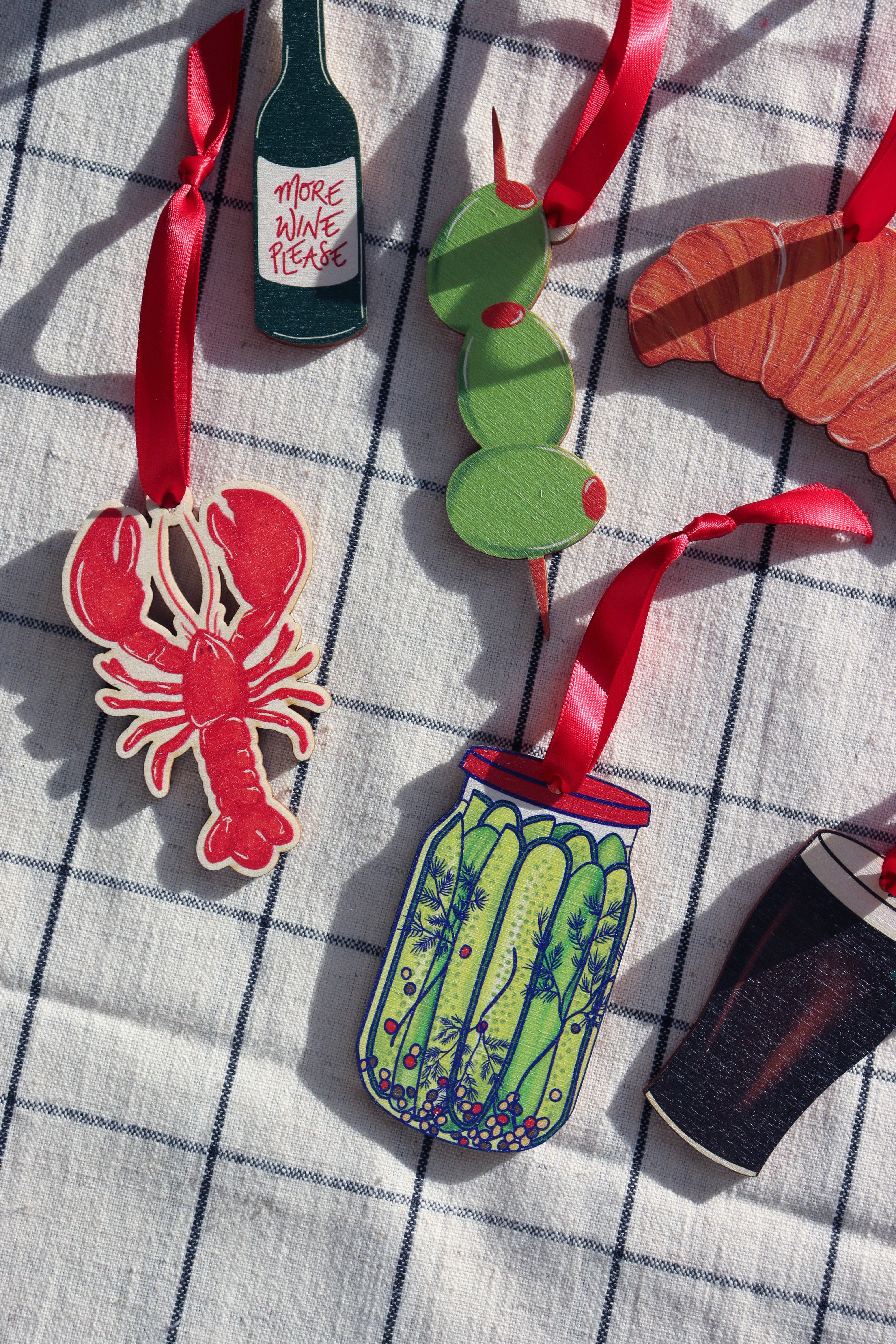 Neesh Home – Engroshandel Julepynt – Mere vin, tak juledekoration | Vin | Middag | Træpynt1