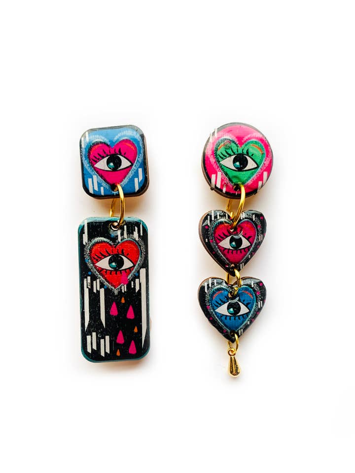 unusual dangle statement earrings bold trending earrings uk for wholesale by Rosie Rose Parker (US Duties Paid)