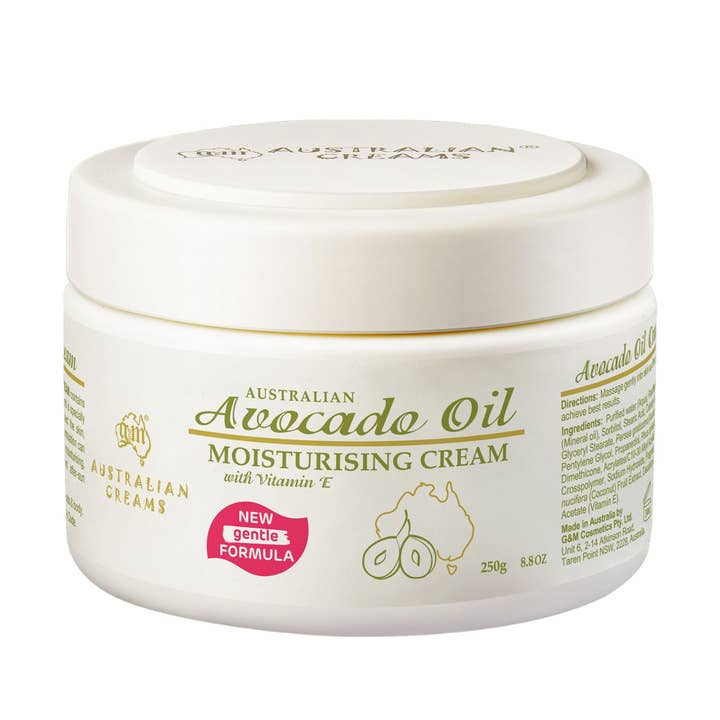 Avocado Oil Daily Moisturiser for All Skin Types 250g for wholesale by Australian Creams