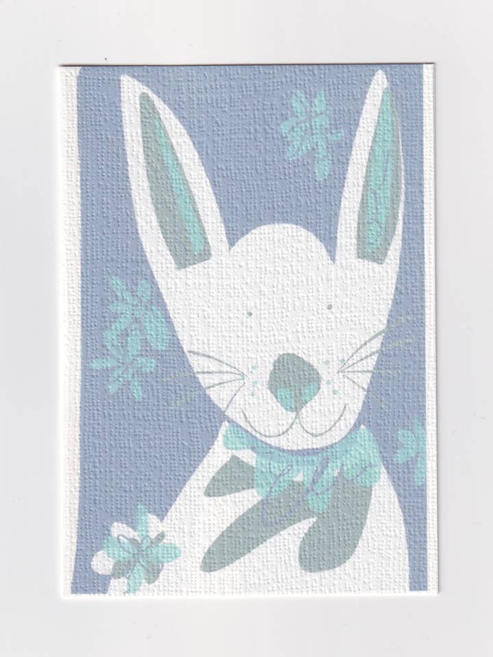 New Baby - Bunny Greeting Card for wholesale by Jenny Robson Design