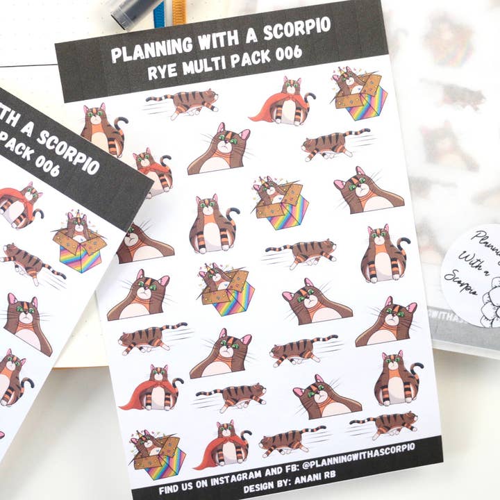 Rye & Co. - Wholesale Sticker - Hand Drawn Bullet Journal Planner Stickers