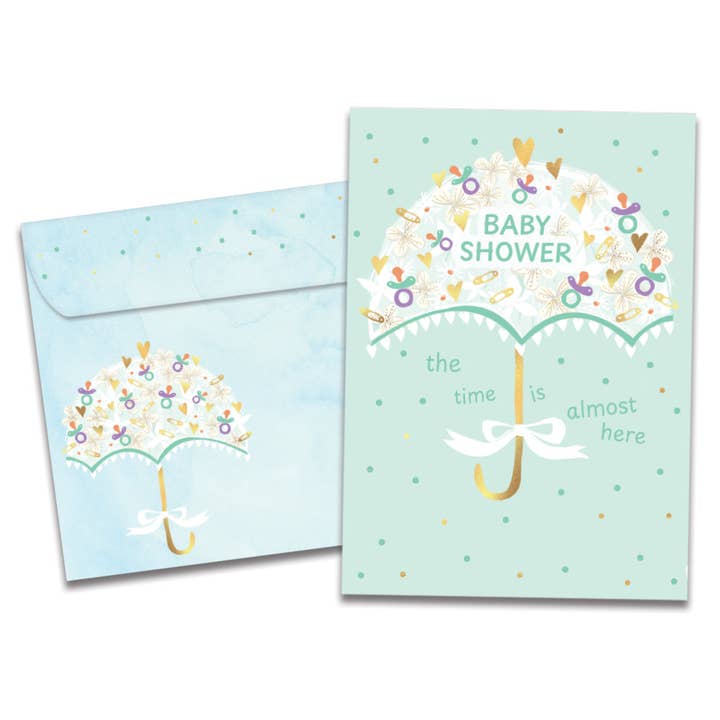 Baby Umbrella New Baby 4 Pack 22490 for wholesale by Tree-Free Greetings