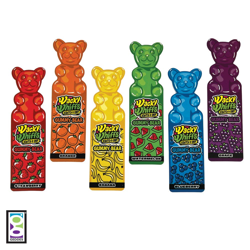 Geddes - Wholesale Bookmark - WACKY WHIFFS GUMMY BEAR BOOKMARK  48/PK1