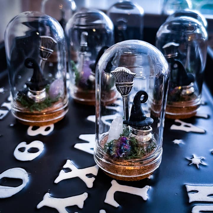Autumn Alchemy - Wholesale Decorative Tabletop Object - Witch jars mini terrarium ornament / spooky // curiosity7