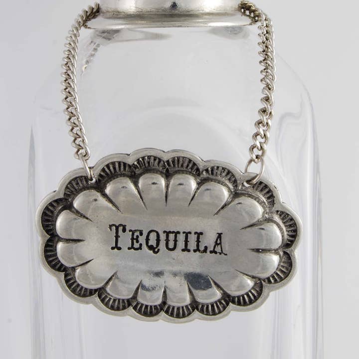 Vagabond House - Wholesale Decanter - Pewter Western Decanter Tags11