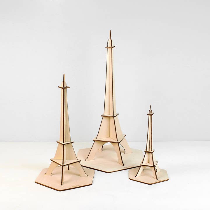 Reine Mère - Venta al por mayor Artículo decorativo de mesa - Torre Eiffel - Maqueta grande de madera (fabricada en Francia)
