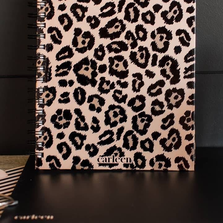 Carleen Creative - Wholesale Notebook - Classic Lined Journal Notebook - Leopard Print