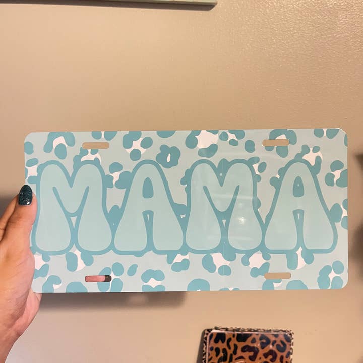 Mama Cheetah Front License Plate for wholesale by SarahMackenzieStudio