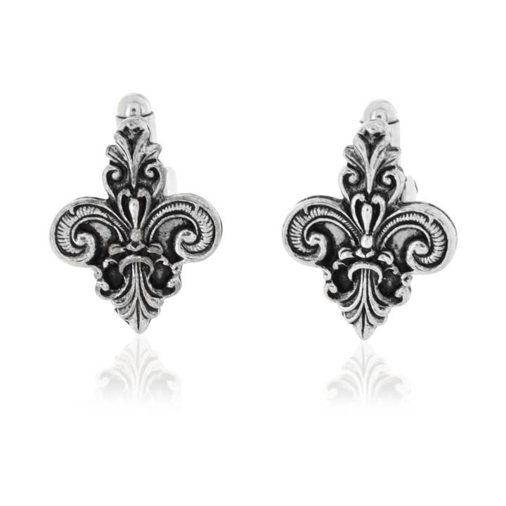 Boutons de manchette ornés Fleur Di Lis pour la vente par Cufflinks Depot