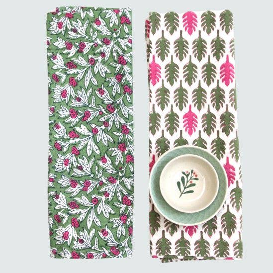 Rozablue - Wholesale Dishcloth - Handmade Wakame green christmas Dishcloth - 100% Cotton 1