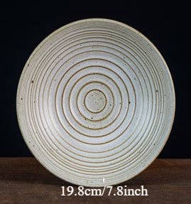 Gohobi （We cover U.S. import duties） - Wholesale Decorative Plate/Dish/Bowl - Gohobi Handmade Japanese Style Stoneware Pasta Bowl Plate3