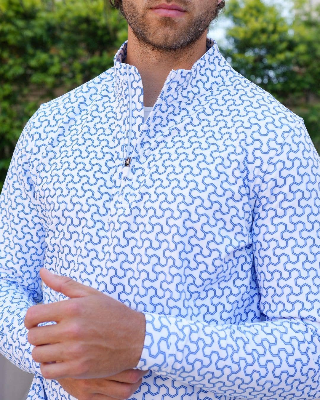 USA Palm - Wholesale Sweatshirt - Unisex - Cloud 1/4 Zip13