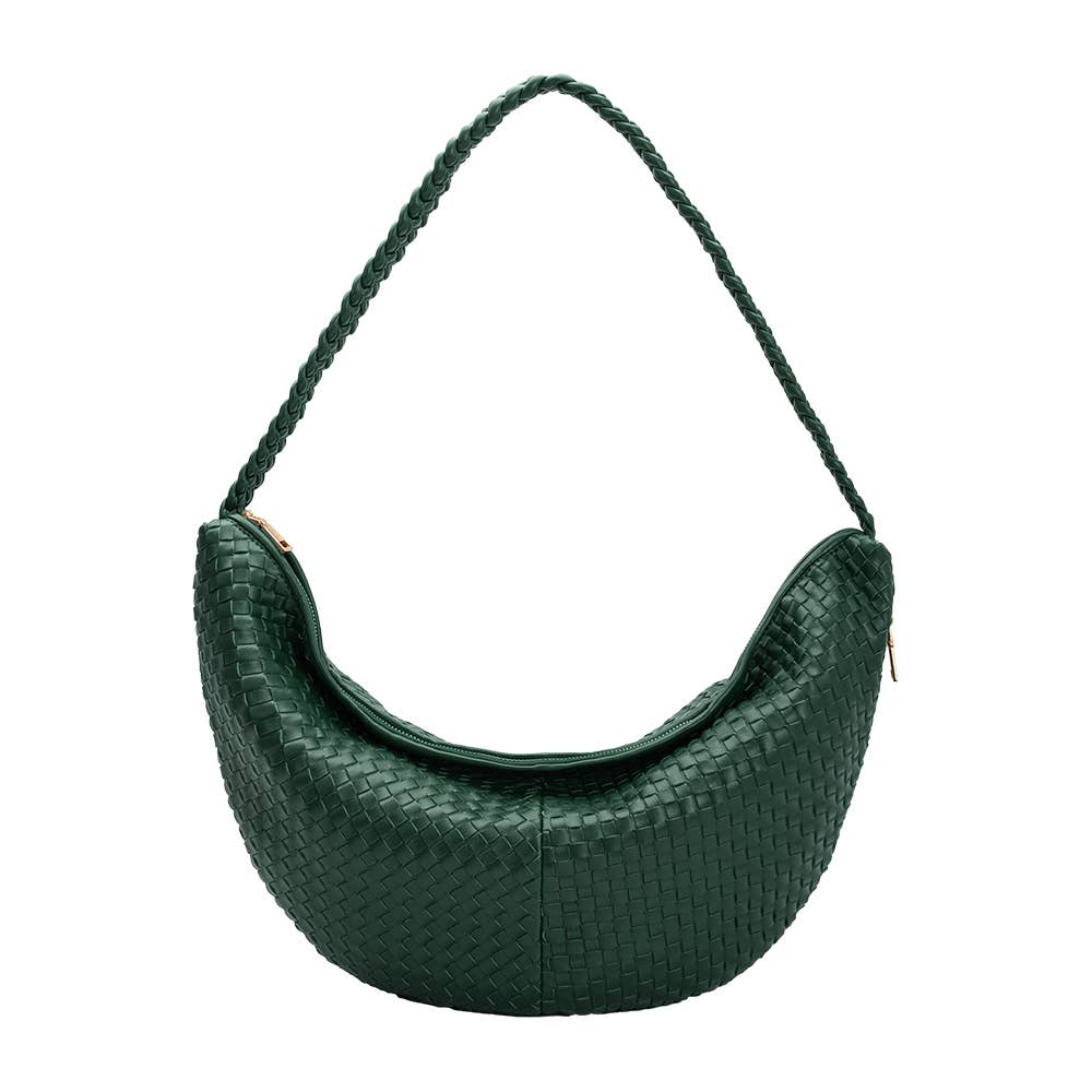 Melie Bianco - Wholesale Shoulder Bag - Women's - Raquel Green XL Recycled Shoulder Bag1