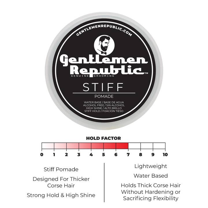 Gentlemen Republic - Wholesale Hair Pomade - Men's - Stiff Hair Pomade7
