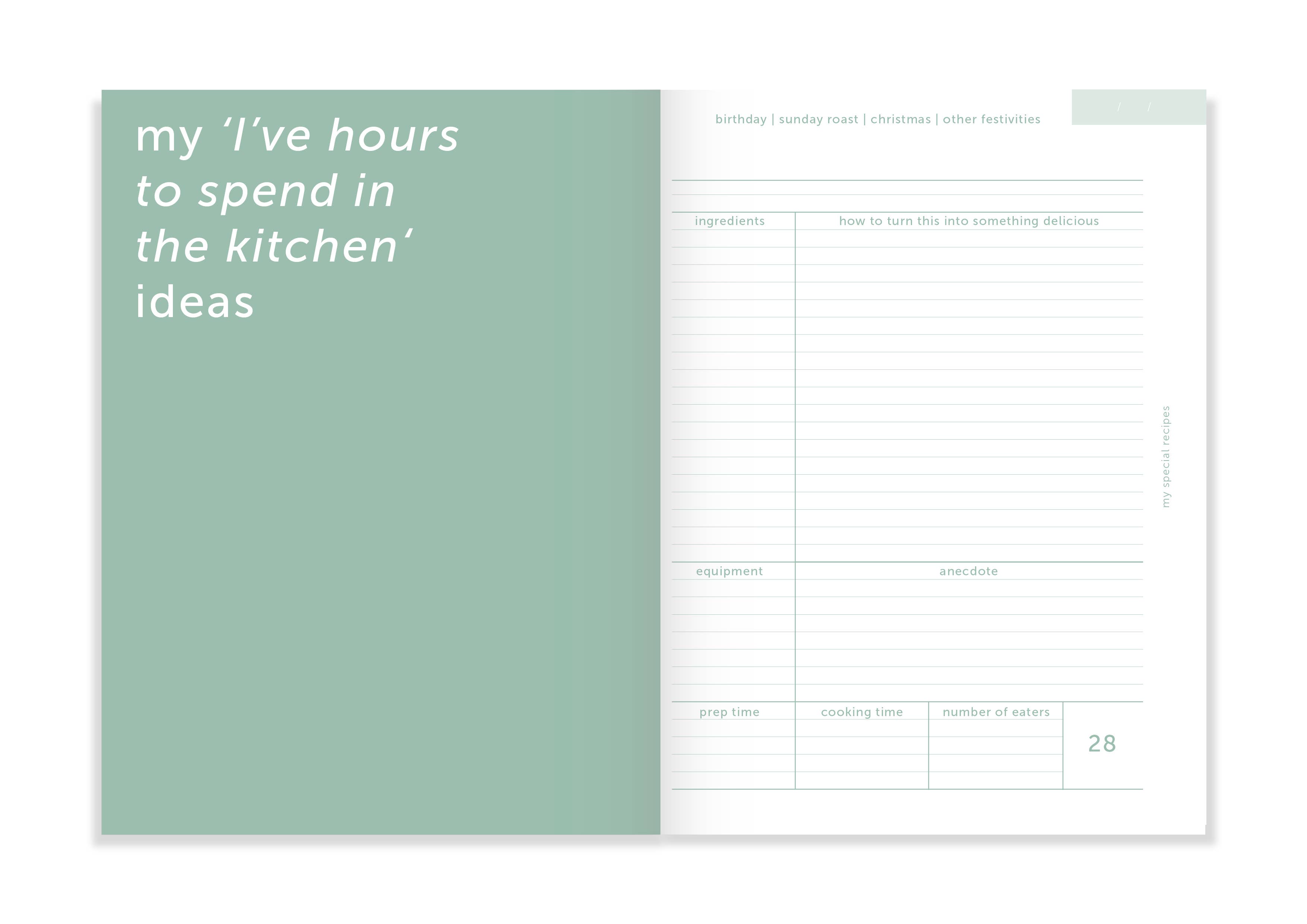 Mint Green Kitchen Journal for wholesale on Faire5