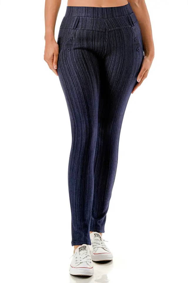 Color 5 - Wholesale Pants - Women's - Winter fur lined  warm skinny jegging pants with pockets4