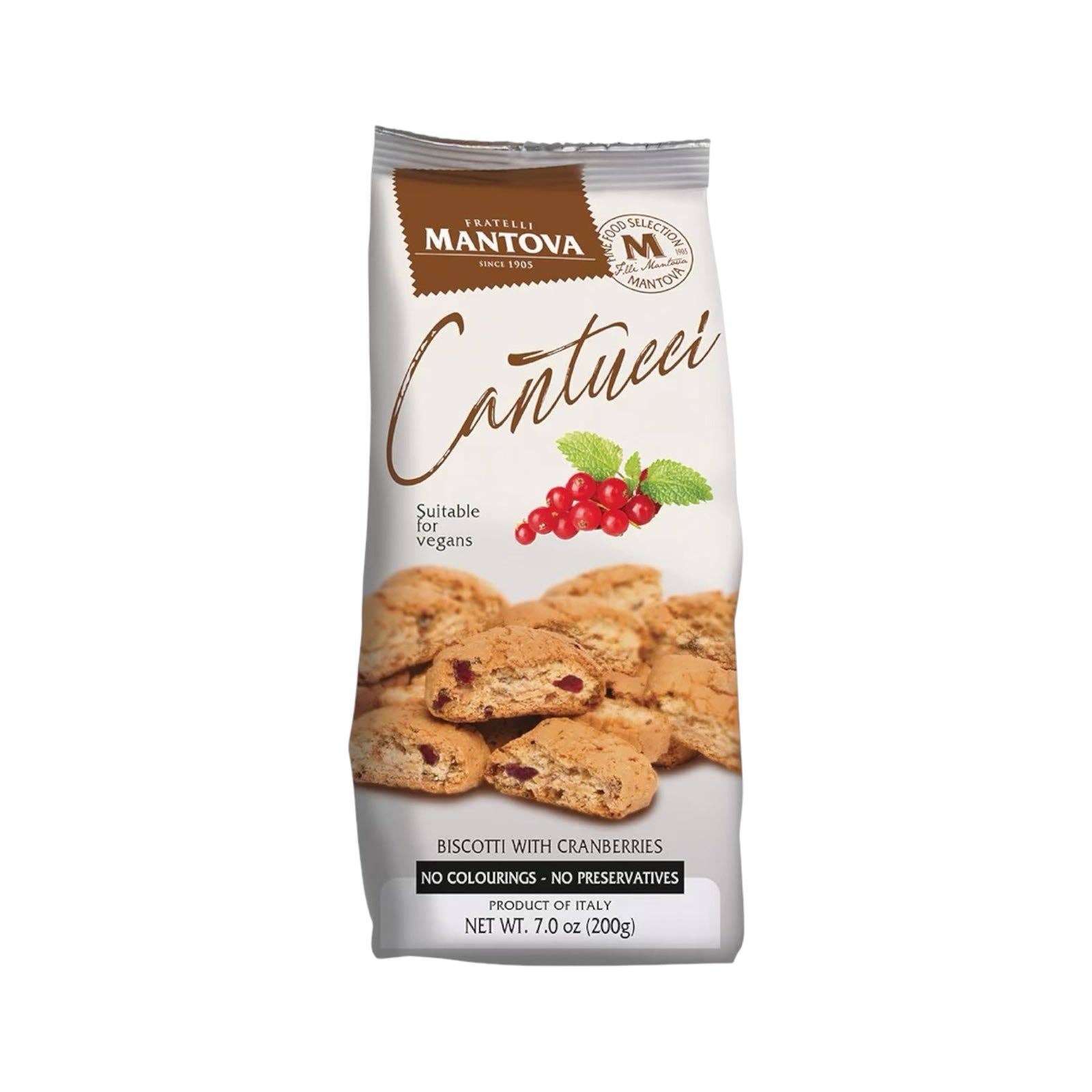 Made in eatalia – wholesale Biscuit – Mantova Cantucci with Cranberries 200g0