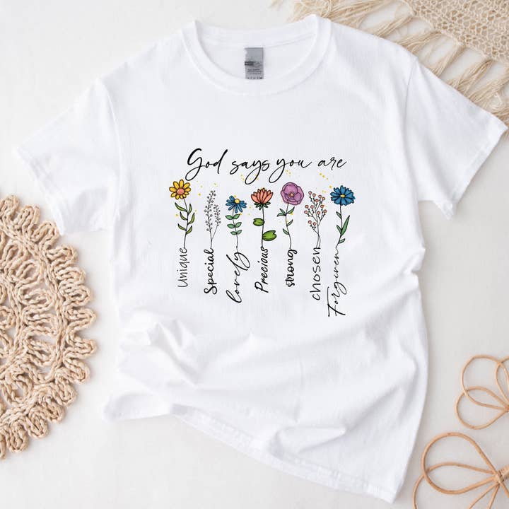 God says you are T-shirt for wholesale by Seed of Promise