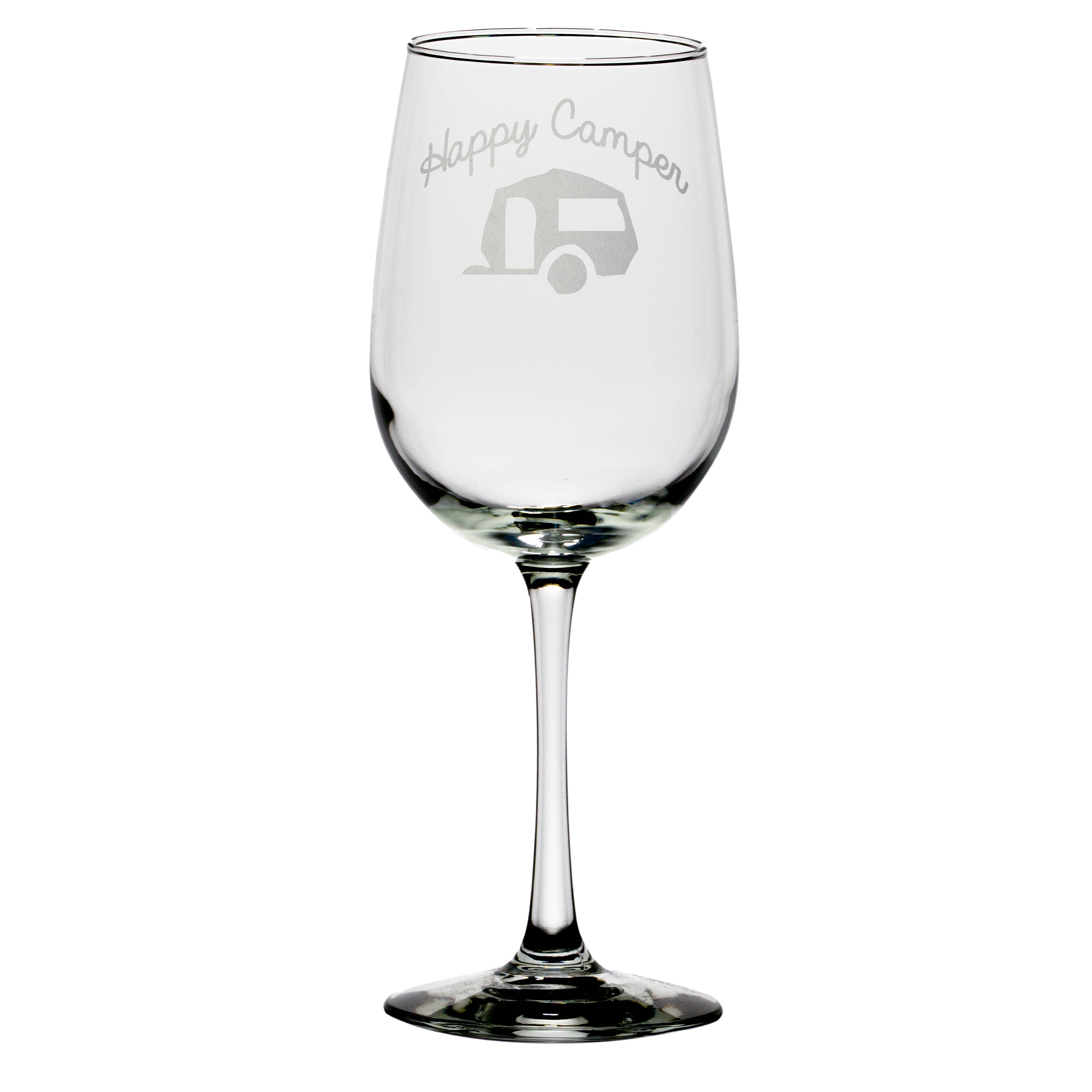 Mixing Spirits - Wholesale Wine Glass - Happy Camper Wine Glass3