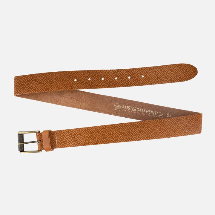 Amsterdam Heritage Leather Belts, Bags, Jackets & Apparel - Wholesale Belt - Women's - Ary | Embossed Everyday Leather Belt4
