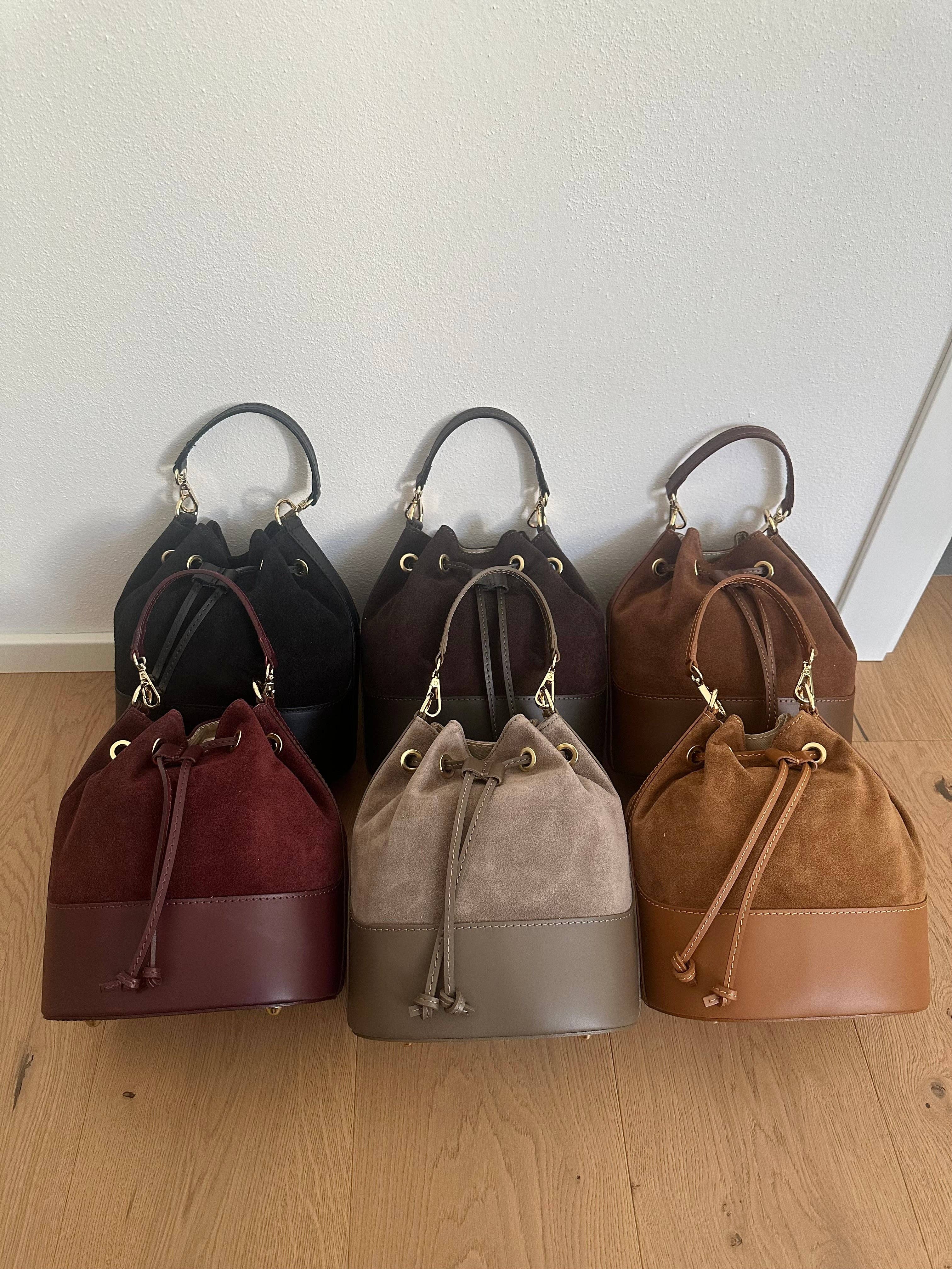 Zhade – Bolsa de ombro – Mulher por atacado – BALDE CLÁSSICO - CAMURÇA5