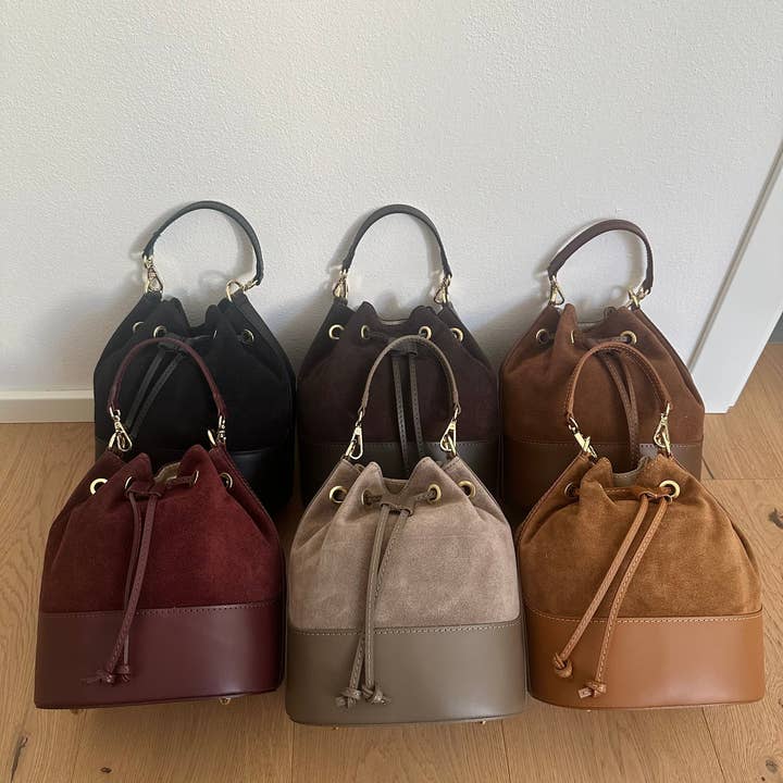 Zhade – Bolsa de ombro – Mulher por atacado – BALDE CLÁSSICO - CAMURÇA5