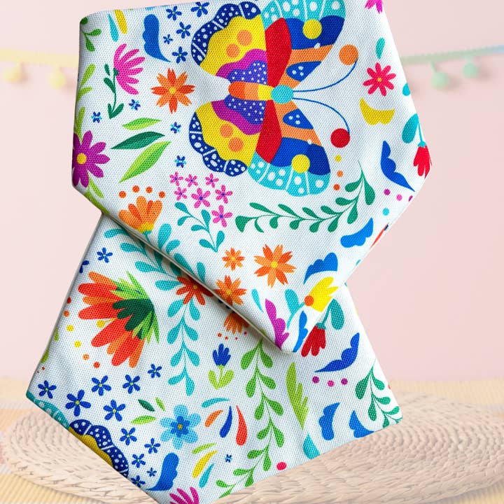 BLUE FEATHER SHOP - Wholesale Pet Bandana - Dog - Handmade Dog Bandana From Mexican Fabric. Butterfly design