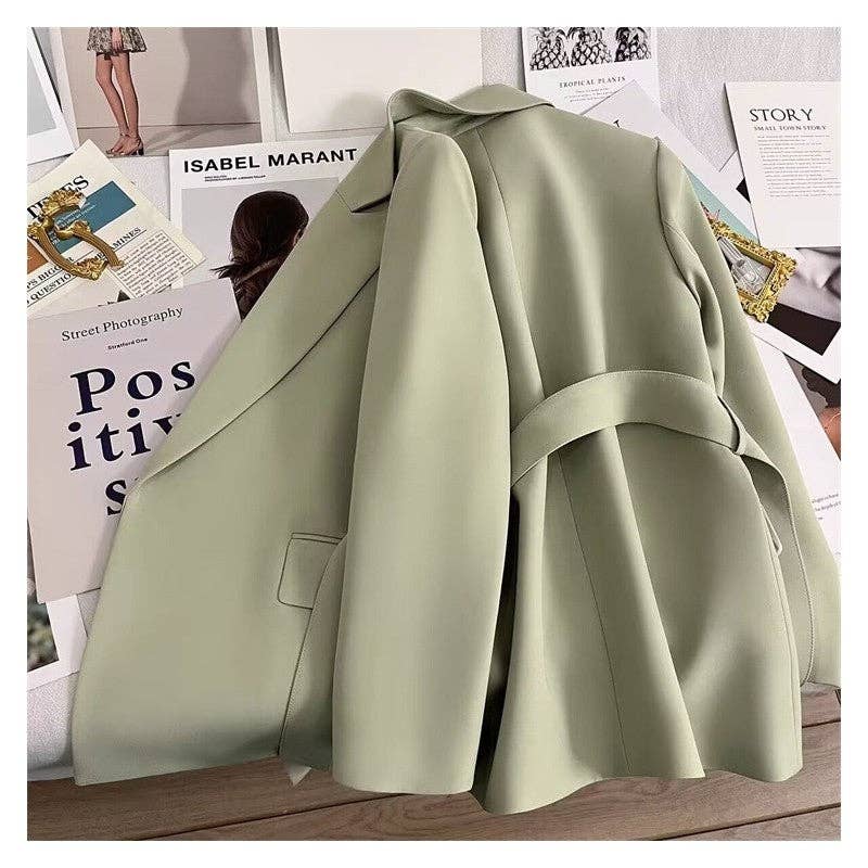 Plush Looks - Wholesale Suit Jacket - Women's - Solid Color Casual And Versatile Suit Jacket4