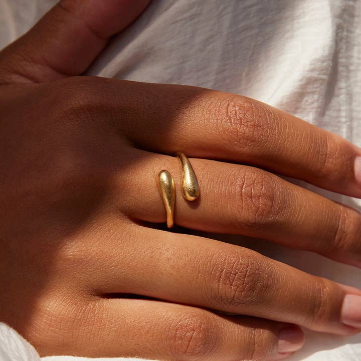 Agapée Jewelry - Wholesale Band/Stacked Ring - Filippa Ring | Jewelry Gold Gift Waterproof1
