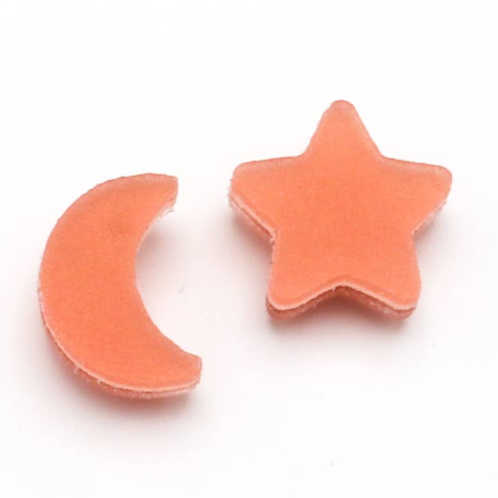 Charm-Ohrstecker — Mond und Stern für den Großhandel von dconstruct