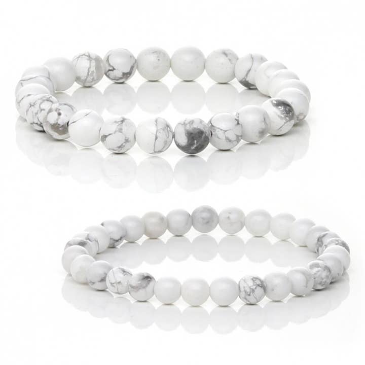 Armband aus natürlichem Howlith für den Großhandel von UniArt