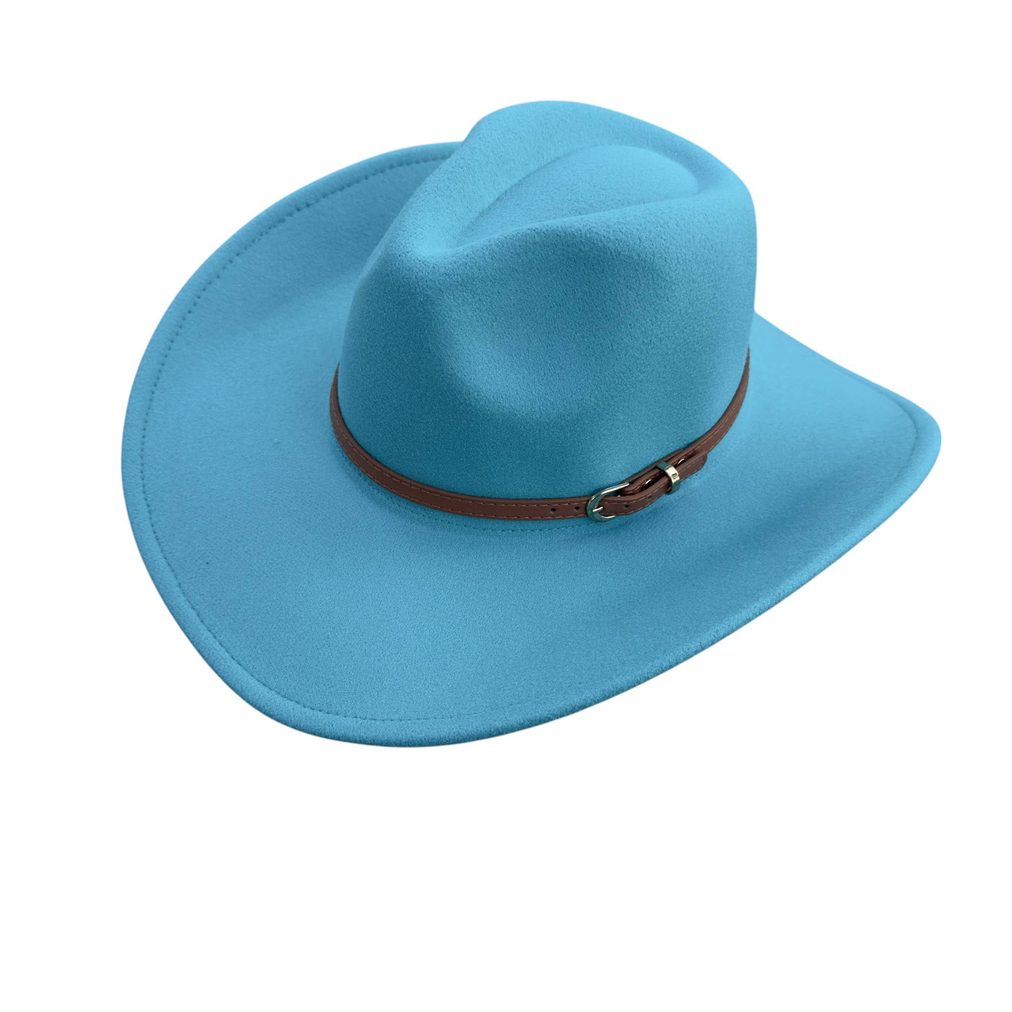 Portia Hat - Wholesale Cowboy Hat - Women's - Vegan Cowboy Hat – Western Charm with Belt Detail10
