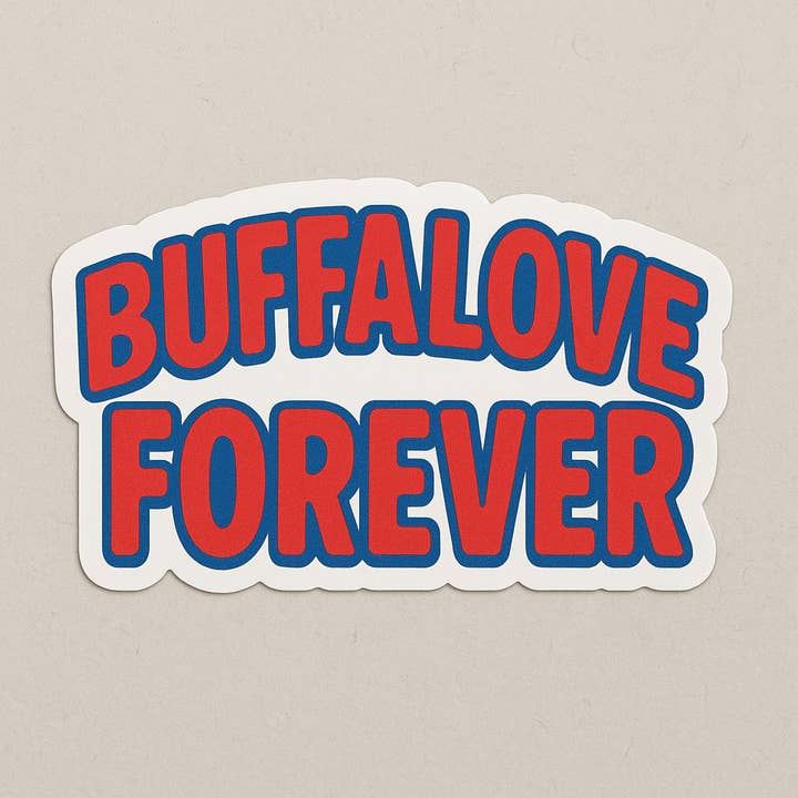 Autocollant Buffalove 3" pour la vente par Christmas All Over