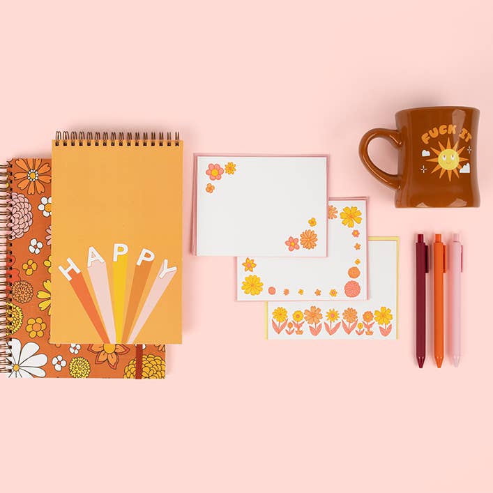 Flower Power Notebook for wholesale by Talking Out of Turn
