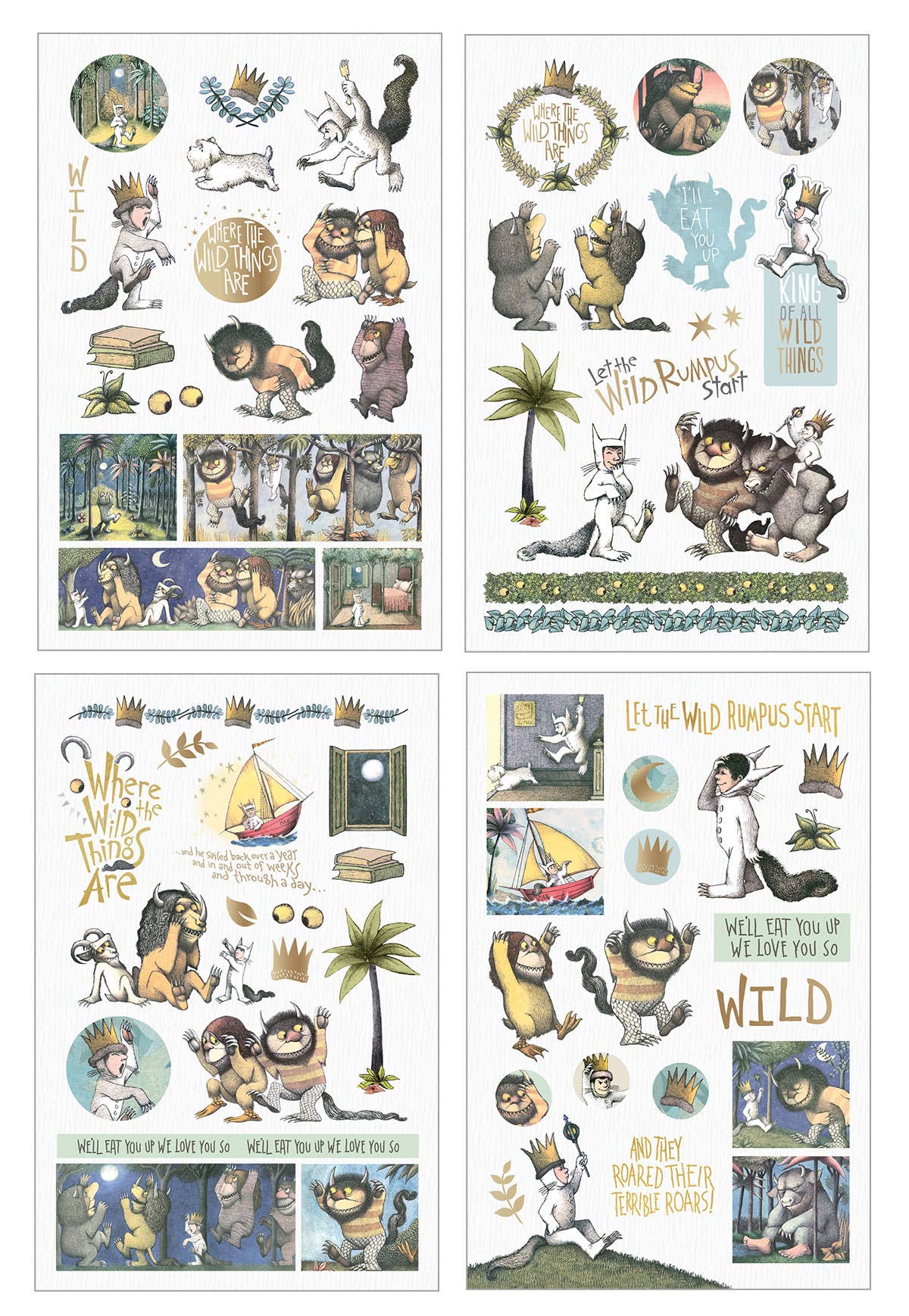 Paper House Productions - Wholesale Sticker - Where the Wild Things Are Sticker Pack1