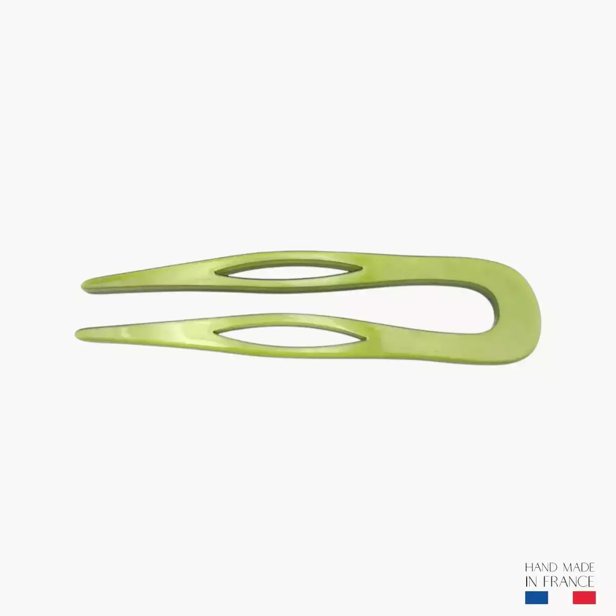 Pique et Pince - Wholesale Bobby Pin - Women's - Guacamole green hairpin - 8.5 cm2