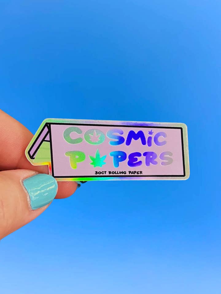 Adesivo Cosmic Rolling Papers por atacado de Cosmic Paper Studio