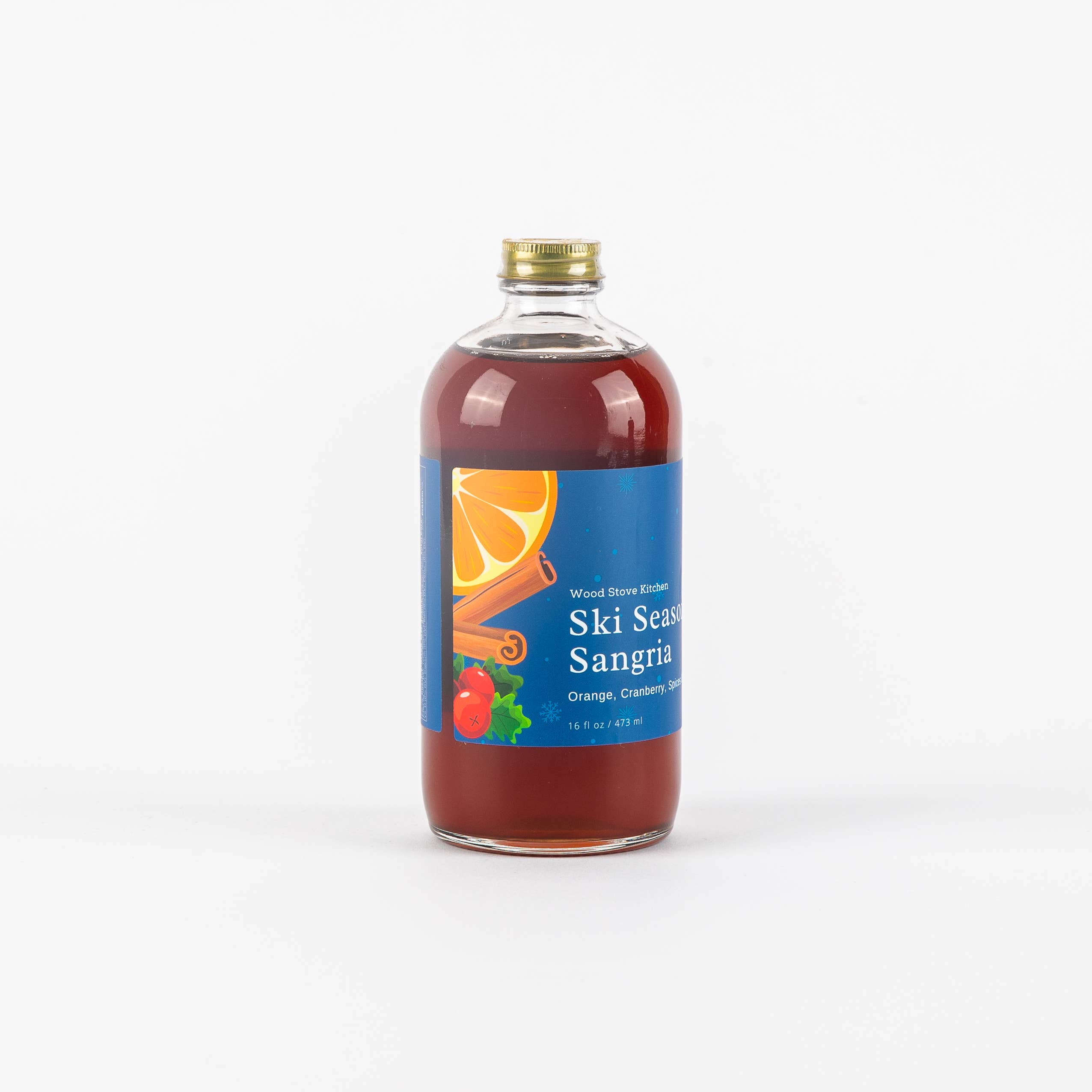 Wood Stove Kitchen – Engroshandel Cocktailmix/sirup – Ski sæson Sangria, 16oz - Krydret Sangria Mixer1