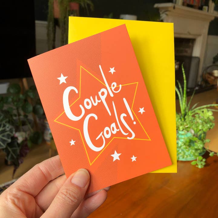 Couple Goals! Greeting Card for wholesale by Sophie Green Artist