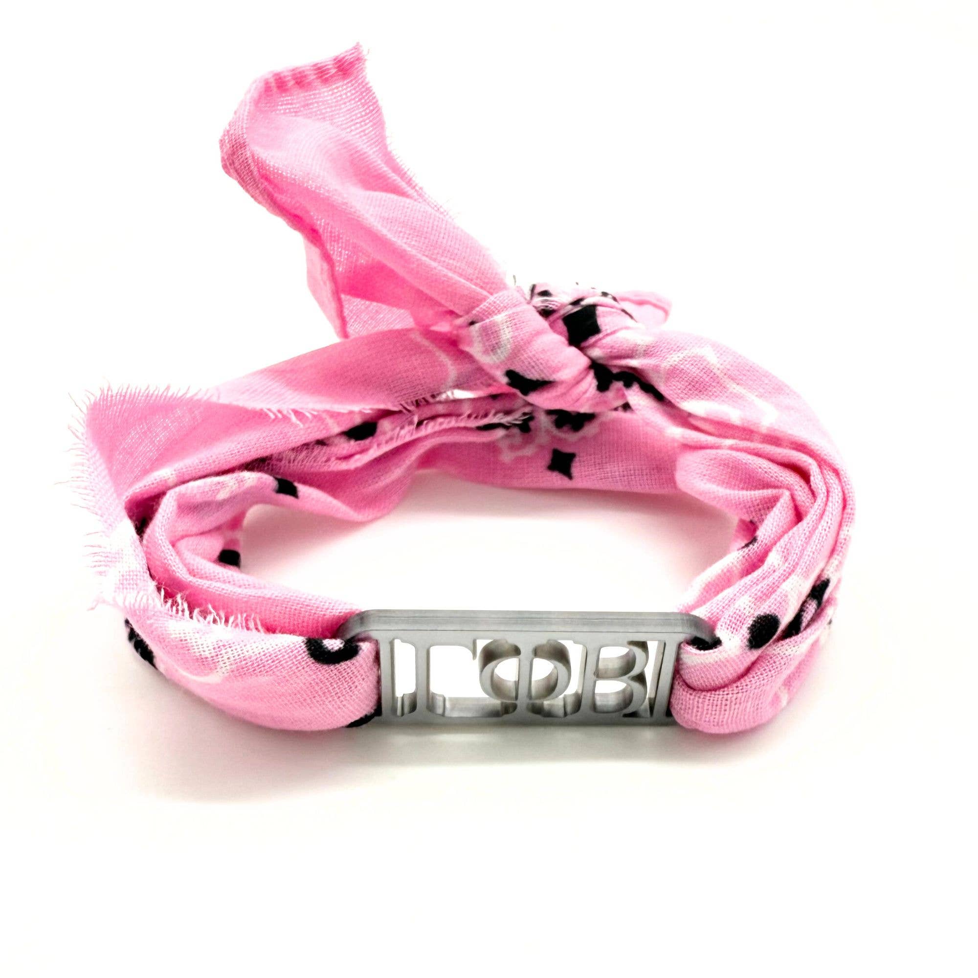 Sarahndipity Shop - Wholesale Bandana - Women's - Bandana Wrap w/ Sorority Acrylic Slide 6