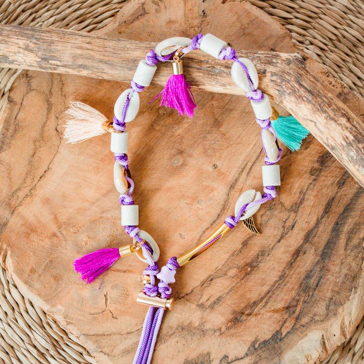 Antiparasitärer Hundehalsband EM-Perle fluoreszierend Spréo Amethyst für den Großhandel von Worldog