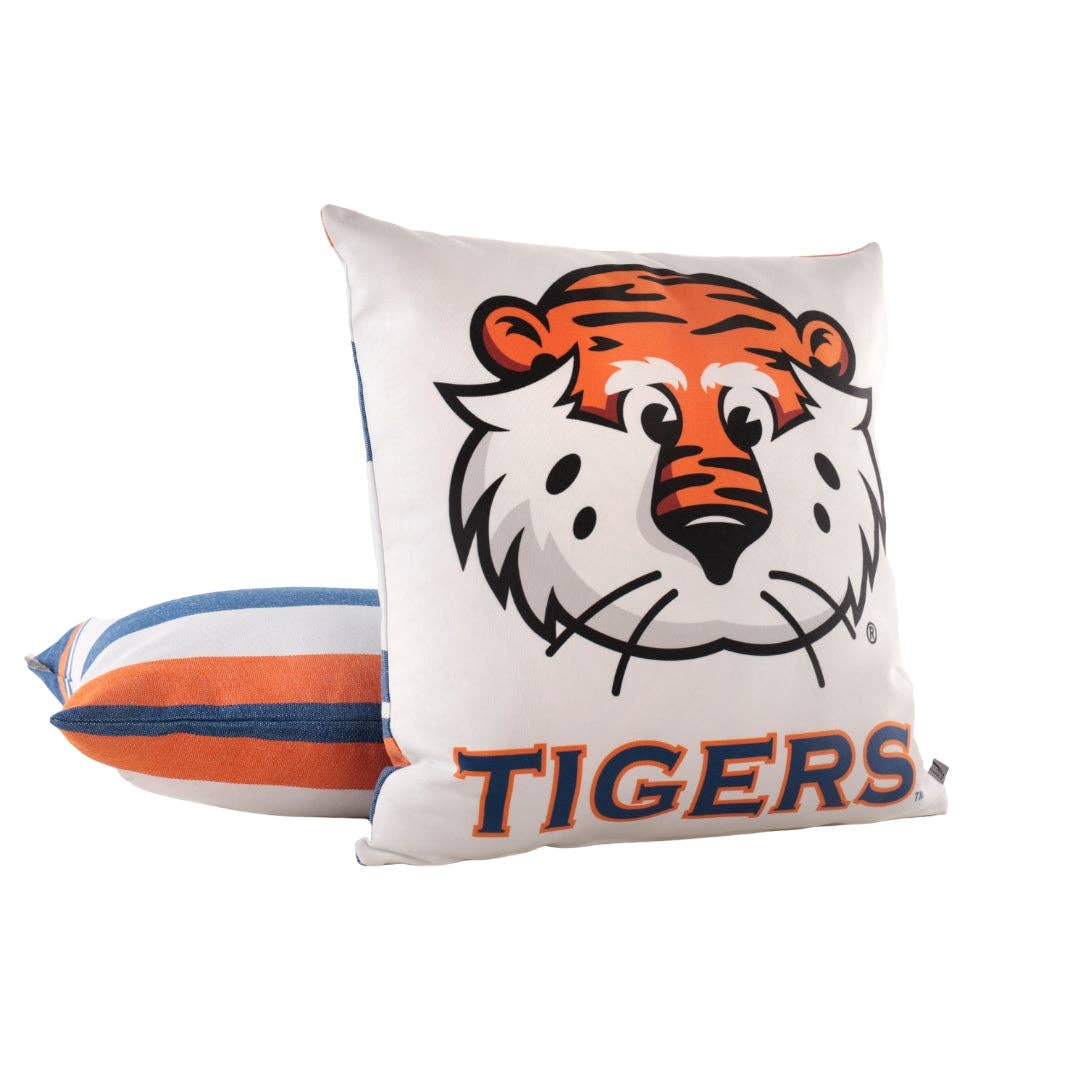 Campus Hammocks - Wholesale Throw/Decorative Pillow - Auburn Tigers Aubie Throw Pillow - Collegiate Licensed Decor2