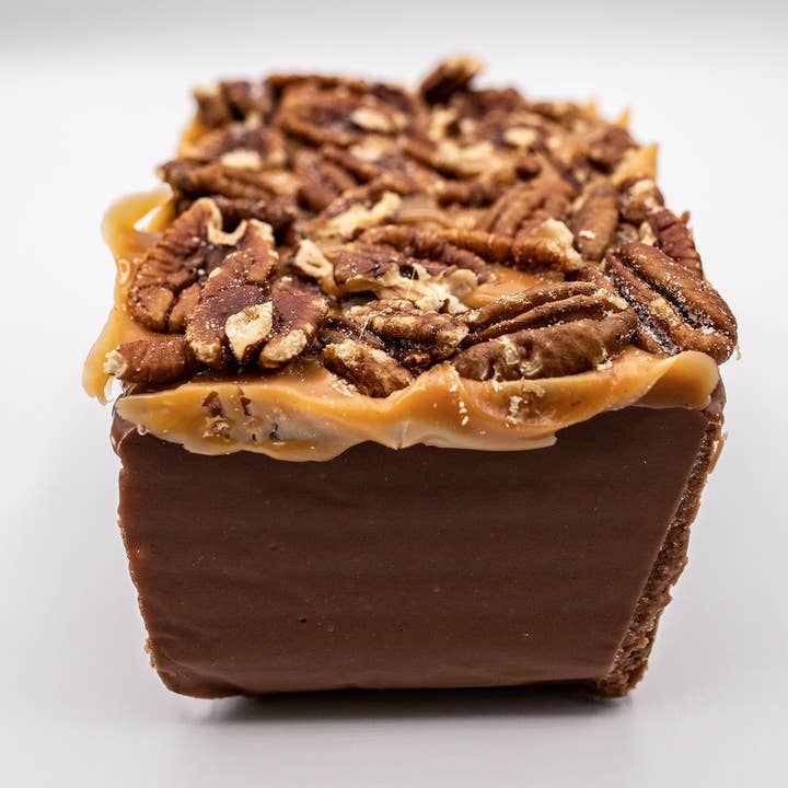 5lb Loaf Pecan Turtle Fudge for wholesale by Uncommon Chocolatier