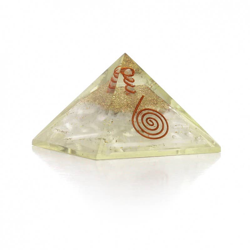 UniArt - Wholesale Spiritual Stone/Crystal - Orgonite Pyramid with Natural Stones and Copper Spiral5