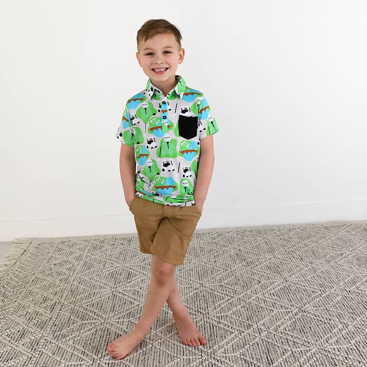 Gigi and Max - Wholesale T-Shirt - Kids - Ryder Golf Polo Shirt Bamboo Kids Toddler