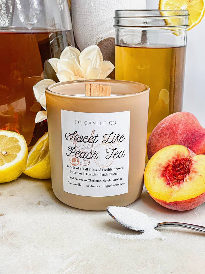 Sweet Like Peach Tea for wholesale by KO Candle Co.