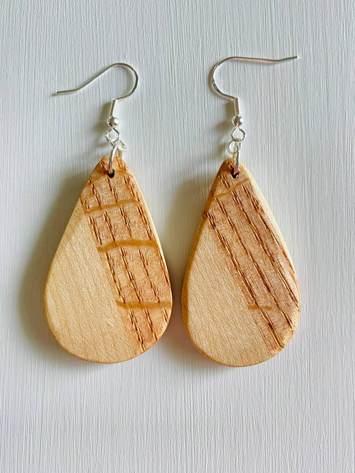 Brincos de madeira por atacado de Mills5 Designs