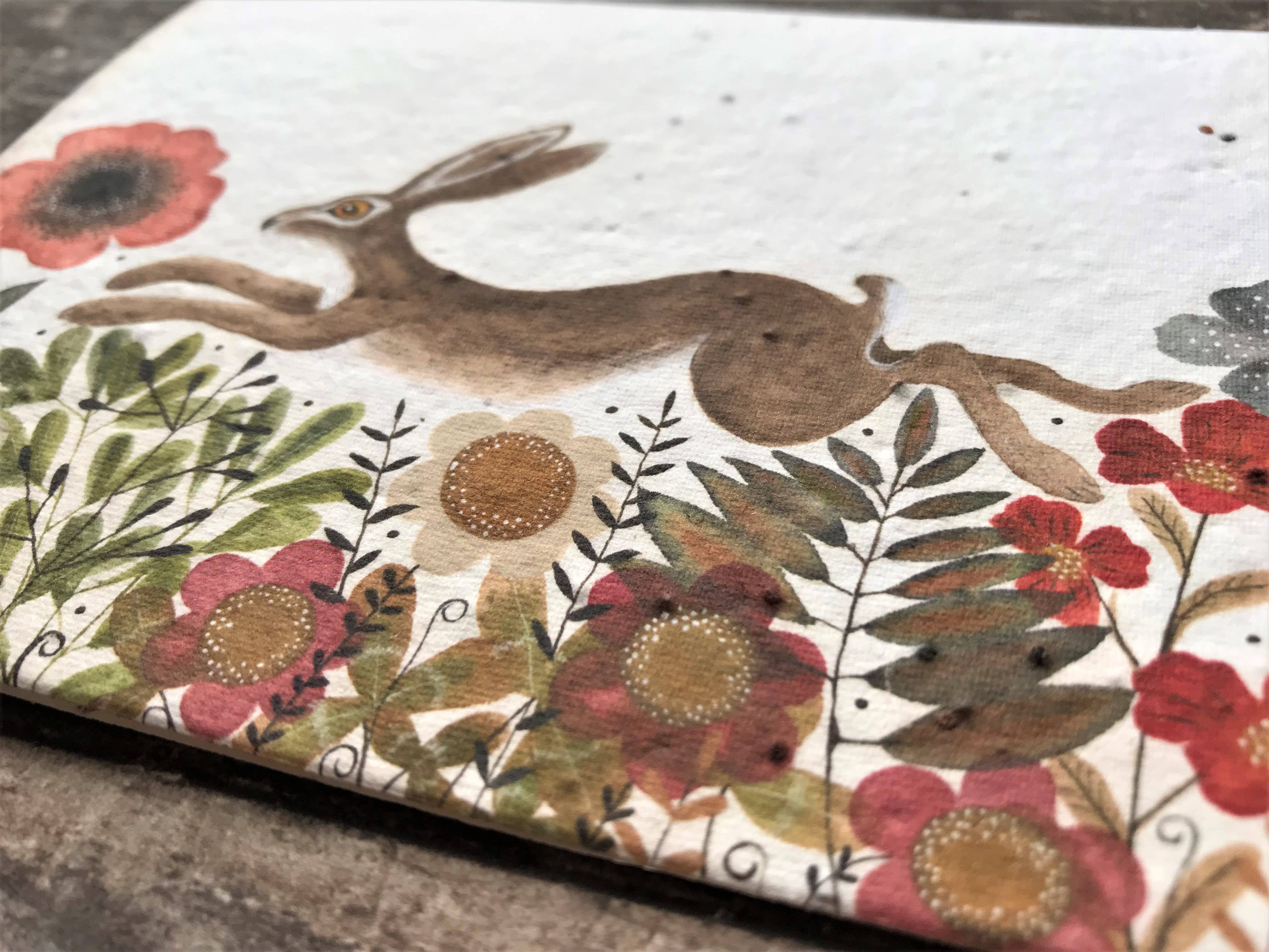 Erika's Whimsical Art – wholesale Birthday card – Plantable Seed Paper Birthday Card, Blank Inside5