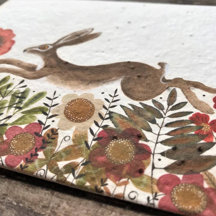 Erika's Whimsical Art – wholesale Birthday card – Plantable Seed Paper Birthday Card, Blank Inside5